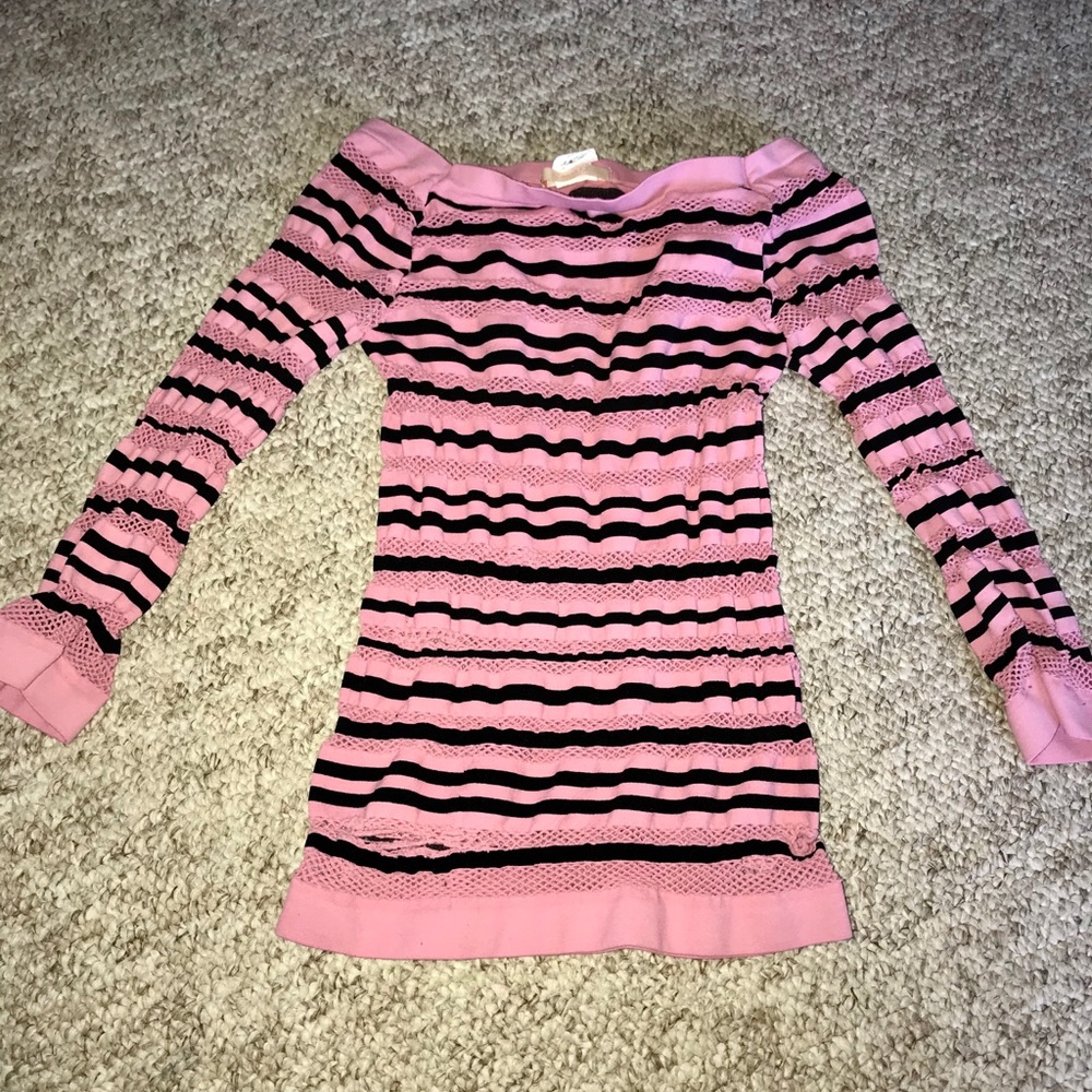 Pink Mesh Top